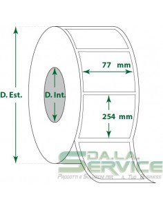 Etichette adesive in rotoli - f-to. 77X254 mm (bxh) - Termica My Label - 1