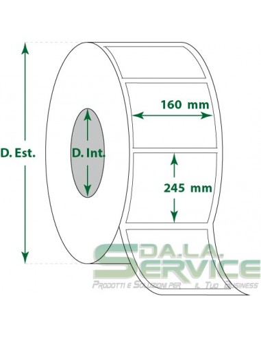 Etichette adesive in rotoli - f-to. 160X245 mm (bxh) - Termica My Label - 1