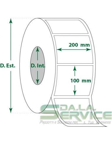 Etichette adesive in rotoli - f-to. 200X100 mm (bxh) - Termica My Label - 1