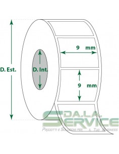 Etichette adesive in rotoli - f-to. 9X9 mm (bxh) - Vellum My Label - 1