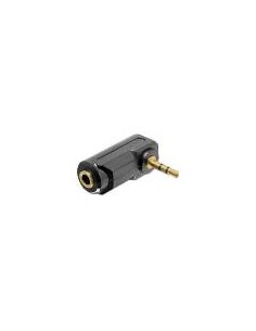 Adattatore Audio Stereo 3,5Mm M Poli Femmina - Maschio Angolato 2