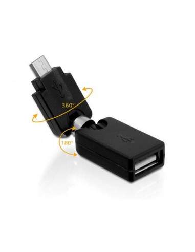 Adattatore Ruotabile Usb A Femmina - Micro Usb Maschio