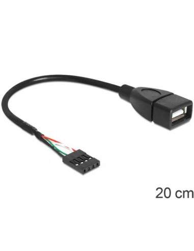 Cavo Usb 2.0 Connettore Femmina - 5 Pin Per Piastra Madre Cm. 20