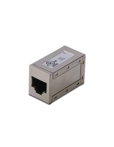 Adattatore Passante Con 2 Connettori Rj45 - 8P8C Schermato Femmina/Femmina Cat.6