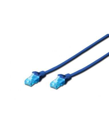 Cavo Rete Utp Cat. 5E Non Schermato - Lunghezza Mt. 5 - Colore Blu