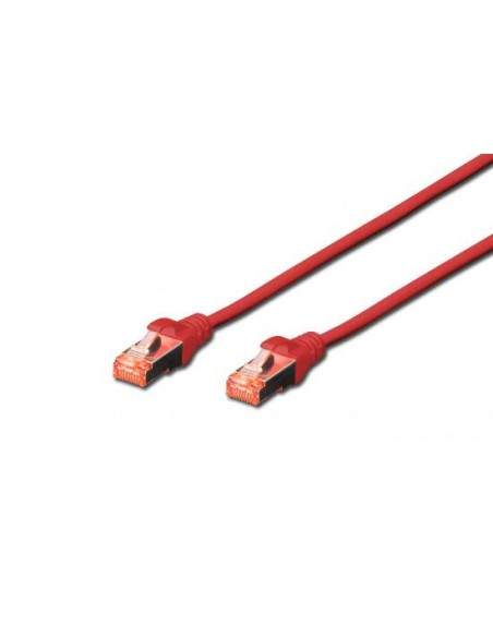 Cavo Rete S-Ftp Cat.6 Doppia Schermatura Ls0H Colore Rosso Mt. 0,25