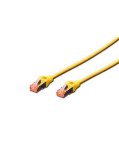 Cavo Rete S-Ftp Cat.6 Doppia Schermatura Ls0H Colore Giallo Mt. 0,25