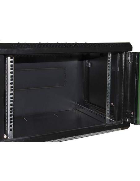 Armadio 9 Unita' Da Muro Per Reti (A)505 X (L)600 X (P) 450 Mm Colore Nero