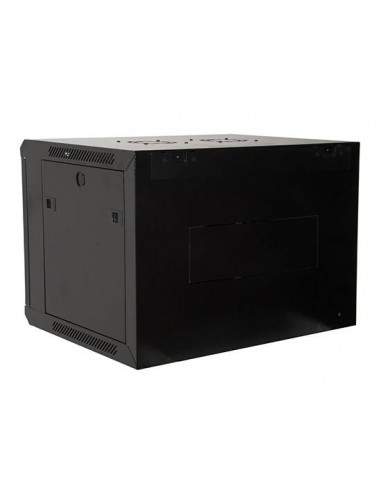 Armadio 9 Unita' Da Muro Per Reti (A)505 X (L)600 X (P) 450 Mm Colore Nero