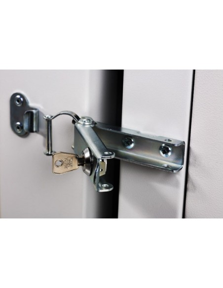 Armadio 16 Unita' Da Muro Linea Soho (A)802 X (L)600 X (P)610 Mm. Con Doppia Sezione Colore Grigio Chiaro Ral7035