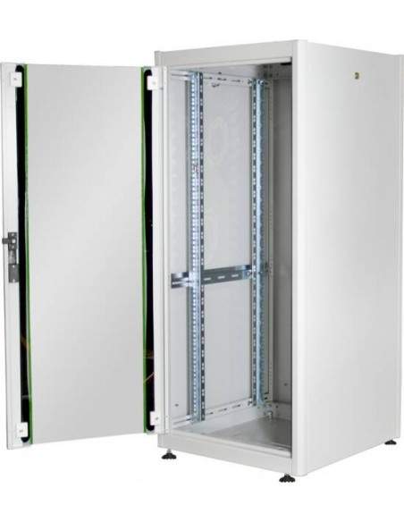 Armadio 22 Unitã€ 19" Per Reti Misure (A)1121 X (L)600 X (P)600 Mm. Colore Grigio Chiaro