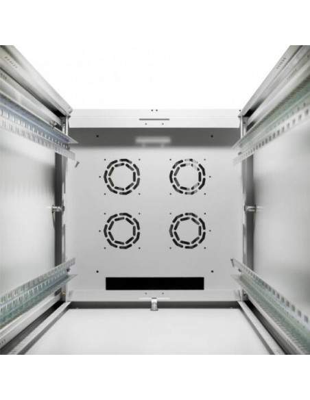 Armadio 22 Unitã€ 19" Per Reti Misure (A)1121 X (L)600 X (P)600 Mm. Colore Grigio Chiaro