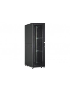 Armadio Rack 19" 42 Unita' Linea Server (A)1970 X (L)800 (P)1000Mm. Colore Nero Con Porta Traforata E Ruote