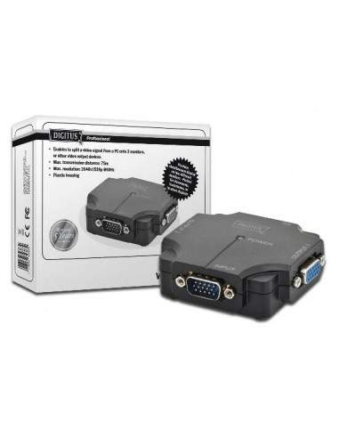 Video Splitter Compatto Per 2 Monitor Vga