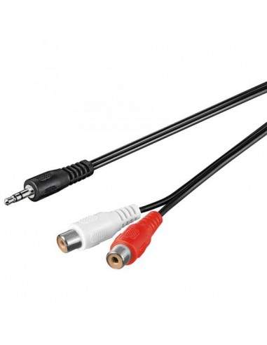 Adattatore Sdoppiatore Audio Stereo 3,5Mm Maschio - 2Xrca Femmina Mt. 1,50