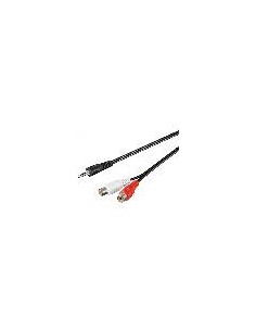 Adattatore Sdoppiatore Audio Stereo 3,5Mm Maschio - 2Xrca Femmina Mt. 1,50 2