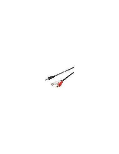 Adattatore Sdoppiatore Audio Stereo 3,5Mm Maschio - 2Xrca Femmina Mt. 1,50