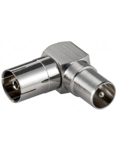 Adattatore Iec Coassiale Maschio/Femmina 90°