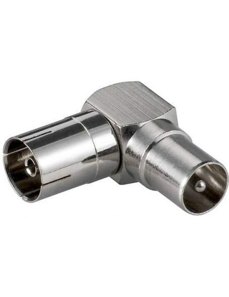 Adattatore Iec Coassiale Maschio/Femmina 90° Adattatore Iec Coassiale Maschio/Femmina 90°