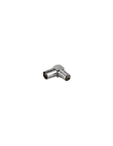 Adattatore Iec Coassiale Maschio/Femmina 90° Adattatore Iec Coassiale Maschio/Femmina 90°
