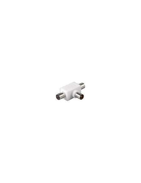 Adattatore Coassiale Connettori 2 Femmina 1 Maschio In Plastica Adattatore Coassiale Connettori 2 Femmina 1 Maschio In Plastica