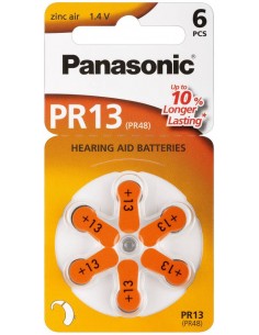 Confezione 6 Pile A Bottone 1,4 Volt Zinco Pr48 (Pr13)