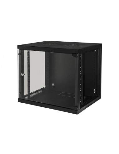 Armadio Rack 19" 9 Unita' Da Muro Per Reti (A)485 X (L)540 X (P) 450 Mm Colore Nero