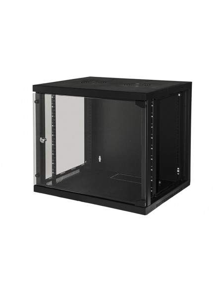 Armadio Rack 19" 9 Unita' Da Muro Per Reti (A)485 X (L)540 X (P) 450 Mm Colore Nero