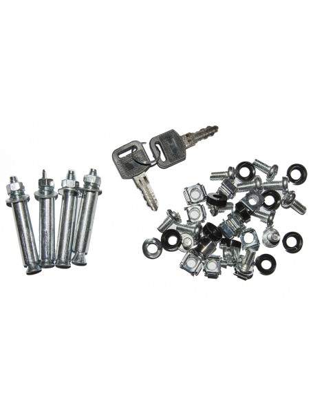 Armadio Rack 19" 9 Unita' Da Muro Per Reti (A)485 X (L)540 X (P) 450 Mm Colore Nero