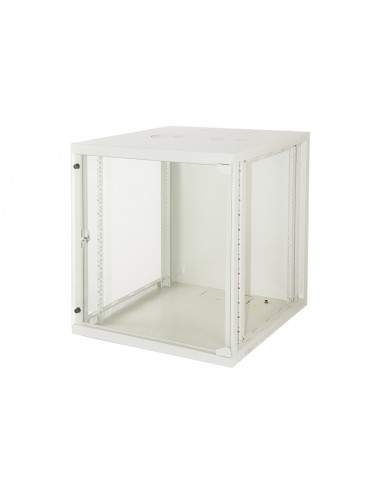 Armadio Rack 19" 12 Unita' Da Muro (A)620X (L)540 X Profondita' 600 Mm. Colore Grigio Chiaro