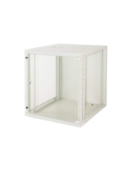 Armadio Rack 19" 12 Unita' Da Muro (A)620X (L)540 X Profondita' 600 Mm. Colore Grigio Chiaro