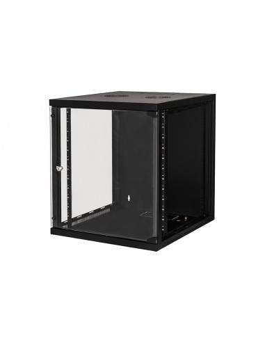 Armadio Rack 19" 12 Unita' Da Muro (A)620X (L)540 X Profondita' 600 Mm. Colore Nero