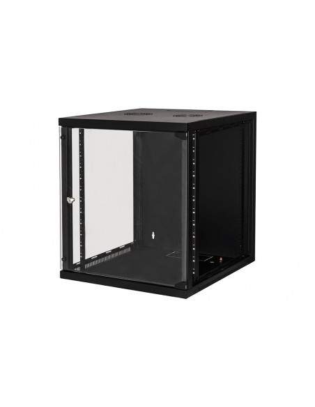 Armadio Rack 19" 12 Unita' Da Muro (A)620X (L)540 X Profondita' 600 Mm. Colore Nero