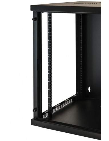 Armadio Rack 19" 12 Unita' Da Muro (A)620X (L)540 X Profondita' 600 Mm. Colore Nero