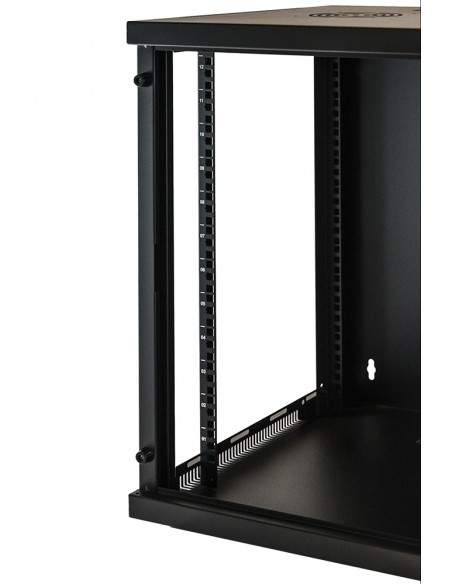 Armadio Rack 19" 12 Unita' Da Muro (A)620X (L)540 X Profondita' 600 Mm. Colore Nero