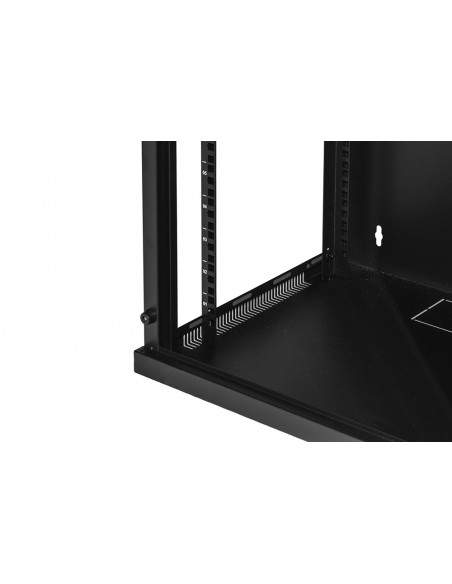 Armadio Rack 19" 12 Unita' Da Muro (A)620X (L)540 X Profondita' 600 Mm. Colore Nero