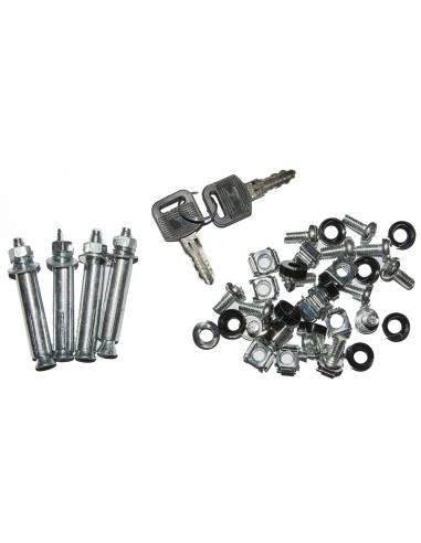 Armadio Rack 19" 12 Unita' Da Muro (A)620X (L)540 X Profondita' 600 Mm. Colore Nero