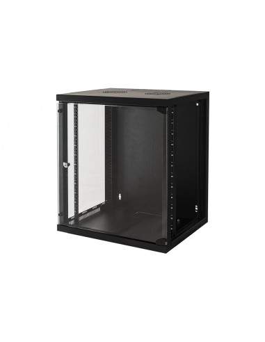 Armadio Rack 19" 12 Unita' Da Muro Per Reti (A)620 X (L)540 X (P) 450 Mm Colore Nero