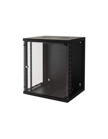 Armadio Rack 19" 12 Unita' Da Muro Per Reti (A)620 X (L)540 X (P) 450 Mm Colore Nero
