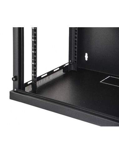 Armadio Rack 19" 12 Unita' Da Muro Per Reti (A)620 X (L)540 X (P) 450 Mm Colore Nero