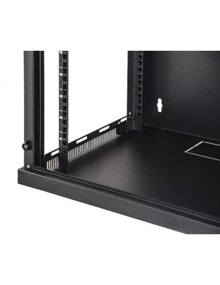 Armadio Rack 19" 12 Unita' Da Muro Per Reti (A)620 X (L)540 X (P) 450 Mm Colore Nero