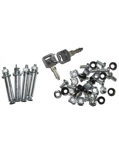 Armadio Rack 19" 12 Unita' Da Muro Per Reti (A)620 X (L)540 X (P) 450 Mm Colore Nero