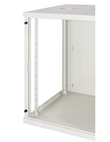 Armadio Rack 19" 15 Unita' Da Muro (A)750X (L)540 X Profondita' 600 Mm. Colore Grigio Chiaro