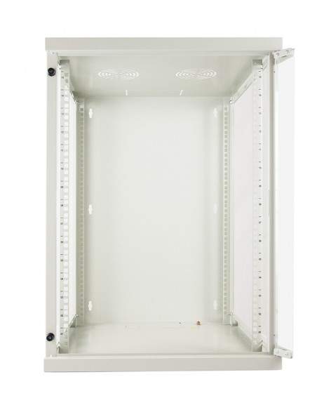 Armadio Rack 19" 15 Unita' Da Muro (A)750X (L)540 X Profondita' 600 Mm. Colore Grigio Chiaro