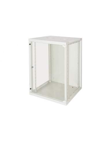 Armadio Rack 19" 15 Unita' Da Muro (A)750X (L)540 X Profondita' 600 Mm. Colore Grigio Chiaro