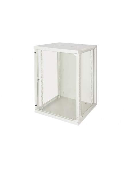 Armadio Rack 19" 15 Unita' Da Muro (A)750X (L)540 X Profondita' 600 Mm. Colore Grigio Chiaro