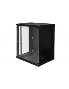 Armadio Rack 19" 15 Unita' Da Muro (A)750X (L)540 X Profondita' 600 Mm. Colore Nero 2