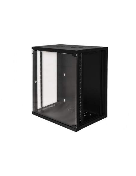 Armadio Rack 19" 15 Unita' Da Muro (A)750X (L)540 X Profondita' 600 Mm. Colore Nero