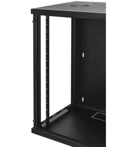 Armadio Rack 19" 15 Unita' Da Muro (A)750X (L)540 X Profondita' 600 Mm. Colore Nero