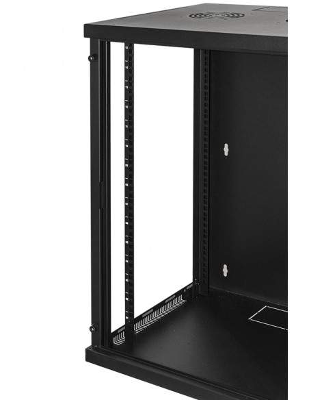 Armadio Rack 19" 15 Unita' Da Muro (A)750X (L)540 X Profondita' 600 Mm. Colore Nero